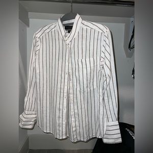 White and tan dress shirt - new with tags